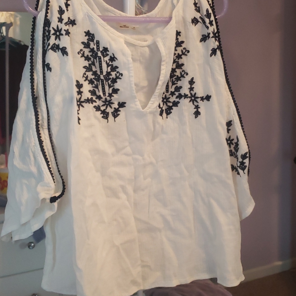 Hollister Off The Shoulder Crop Top